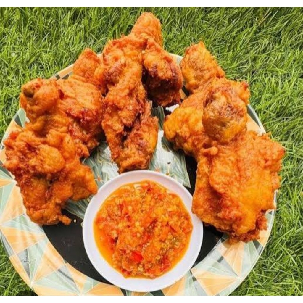 ayam goreng kipas MATENG + sambal bawang 5 potong atau 10 potong