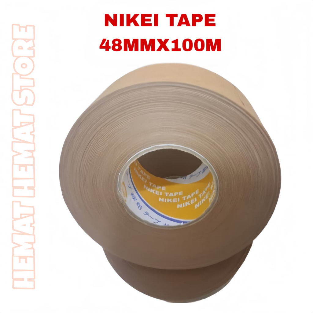 Lakban Air NIKEI TAPE 2 inch / Gummed Tape Paper Craft Uk 48mm x 100m