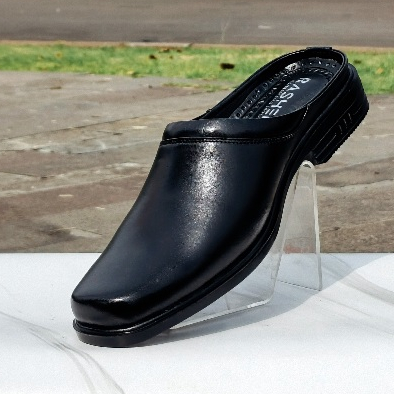 sandal sepatu selop pria tutong bustong slip-on kulit SL03 jumbo big size