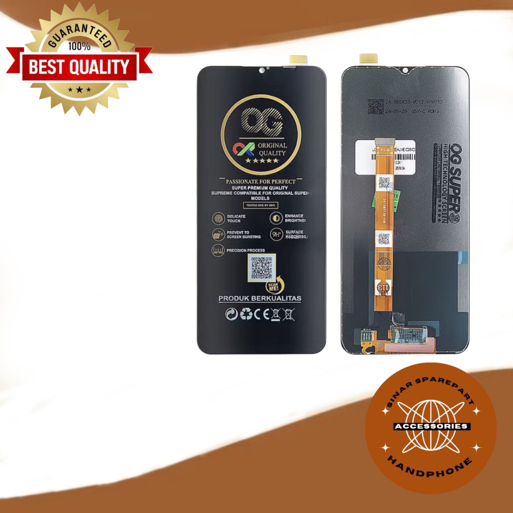 LCD TOUCHSCREEN OPPO A16 / A16S REALME C25 C25S NARZO 50A FULLSET NEW ORI OEM