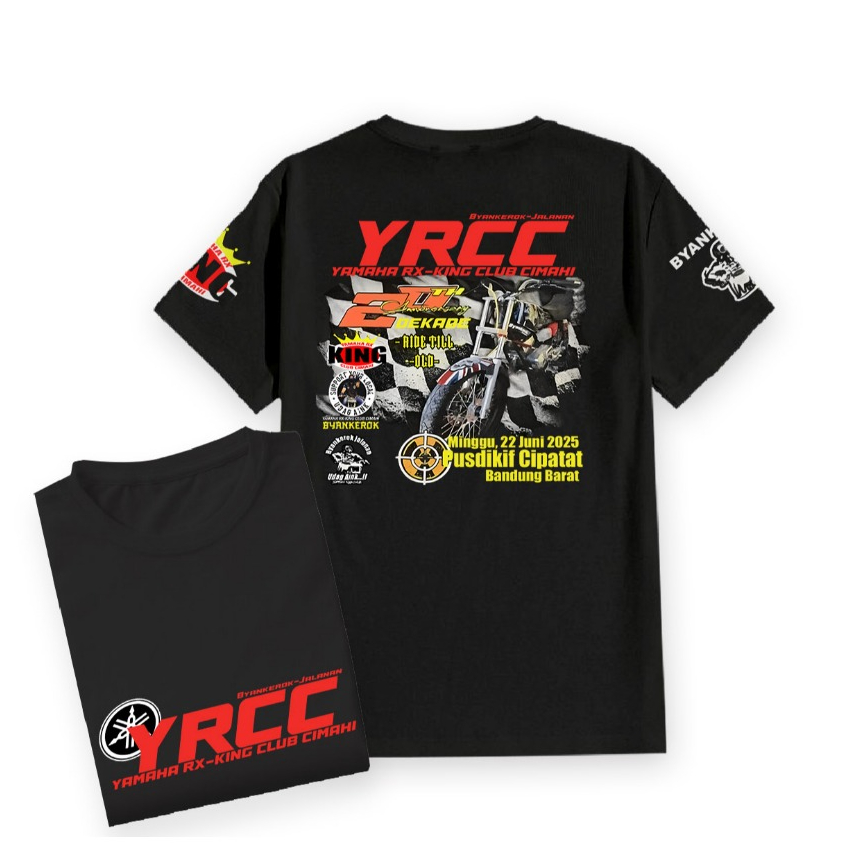 KAOS ANNIVERSARY 20TH YRCC YAMAHA RXKING CLUB CIMAHI