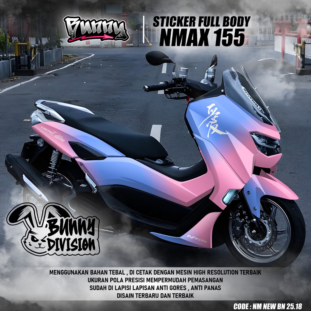 (COD) TERBARU Decal Sticker Motor Yamaha Nmax 155 New 2020 2021 2022 2023 2024 Full body - Stiker Sk