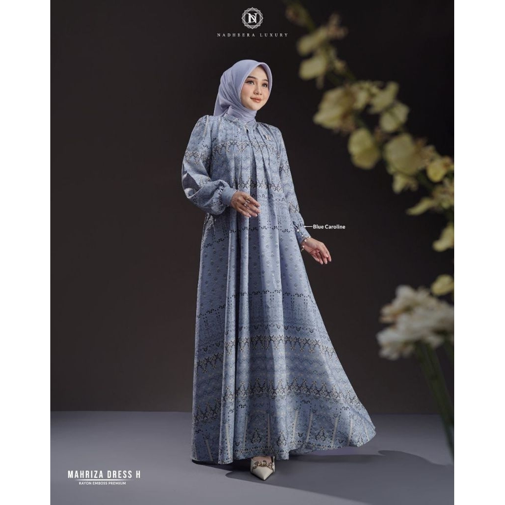 MAHRIZA DRESS H BY NADHEERA LUXURY √ gamis mewah √ gamis cantik √ gamis nadheera √ gamis motif