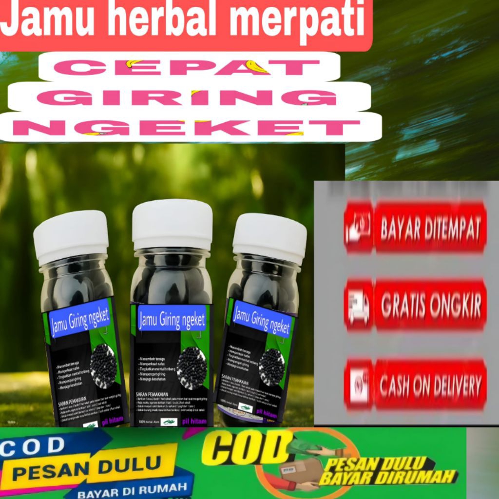 JAMU MERPATI CEPAT  GIRING NGEKET ISI 120 BUTIR obat merpati cepat giring keket extra ginseng teki s