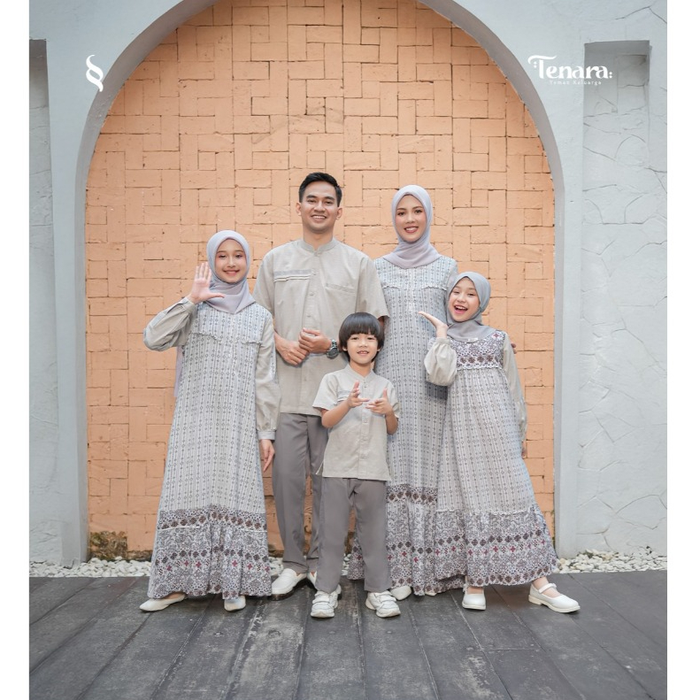 SARIMBIT SEPLY ETHICA TENARA FALLEN ORCHID TERBARU 2026 - SERAGAM LEBARAN KELUARGA BAJU BUSANA MUSLI