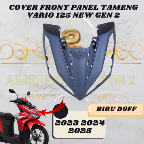 cod - cover tameng depan besar vario 125 new led gen 2 k2v tahun 2022 s/d 2025 biru doff blue matte 
