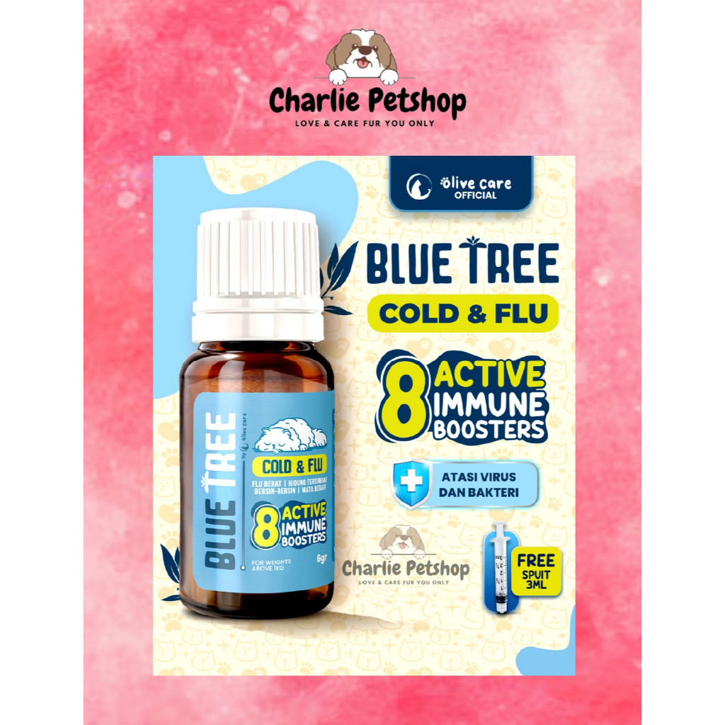 Olive Care Blue Tree Cold Flu obat pilek kucing
