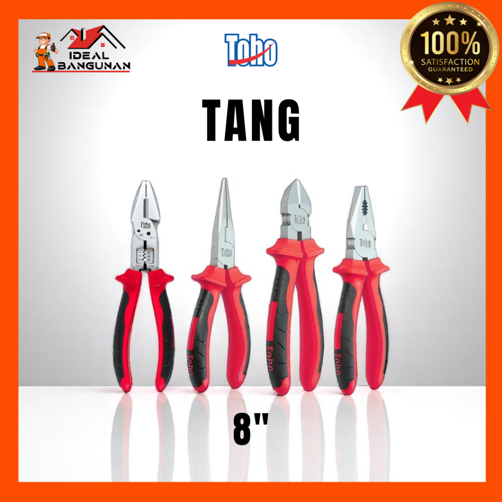 TANG KOMBINASI | TANG LANCIP | TANG POTONG | TANG CRIMPING | 8 INCH TOHO ORIGINAL