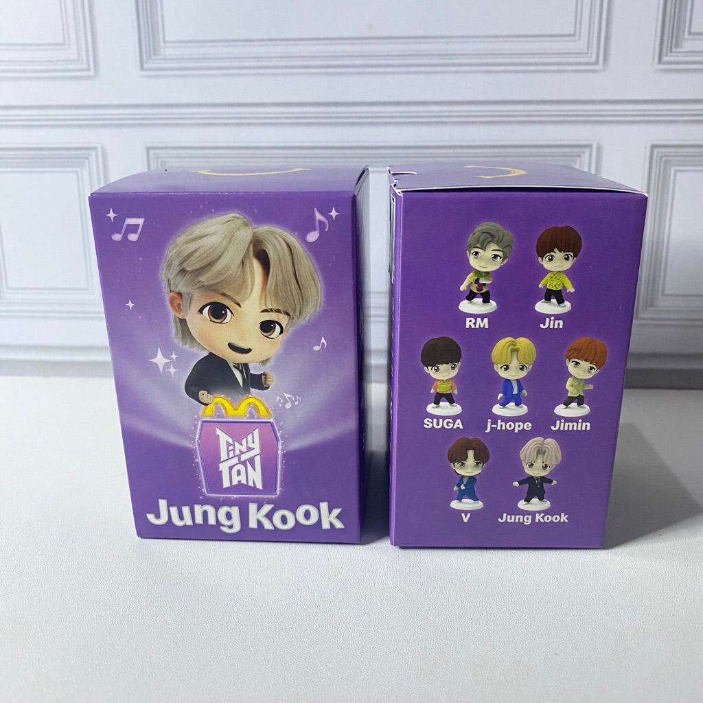 Happy Meal McDonald's x TinyTan Original 100% Sealed Bts Mcd Figure Jungkook JK merch mcdonald