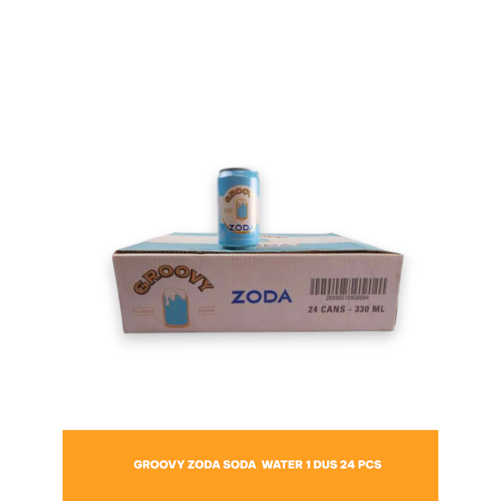 GROOVY ZODA SODA WATER 330ML DUSAN (24) | ZODA SODA WATER BIRU