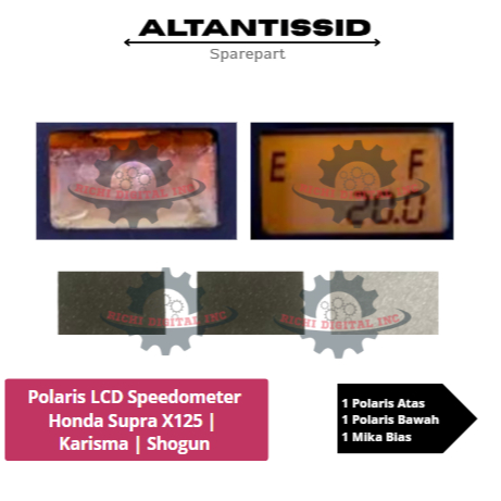 Polaris LCD Speedometer Honda Supra X125 |  Karisma | Shogun ( Paket Modif )