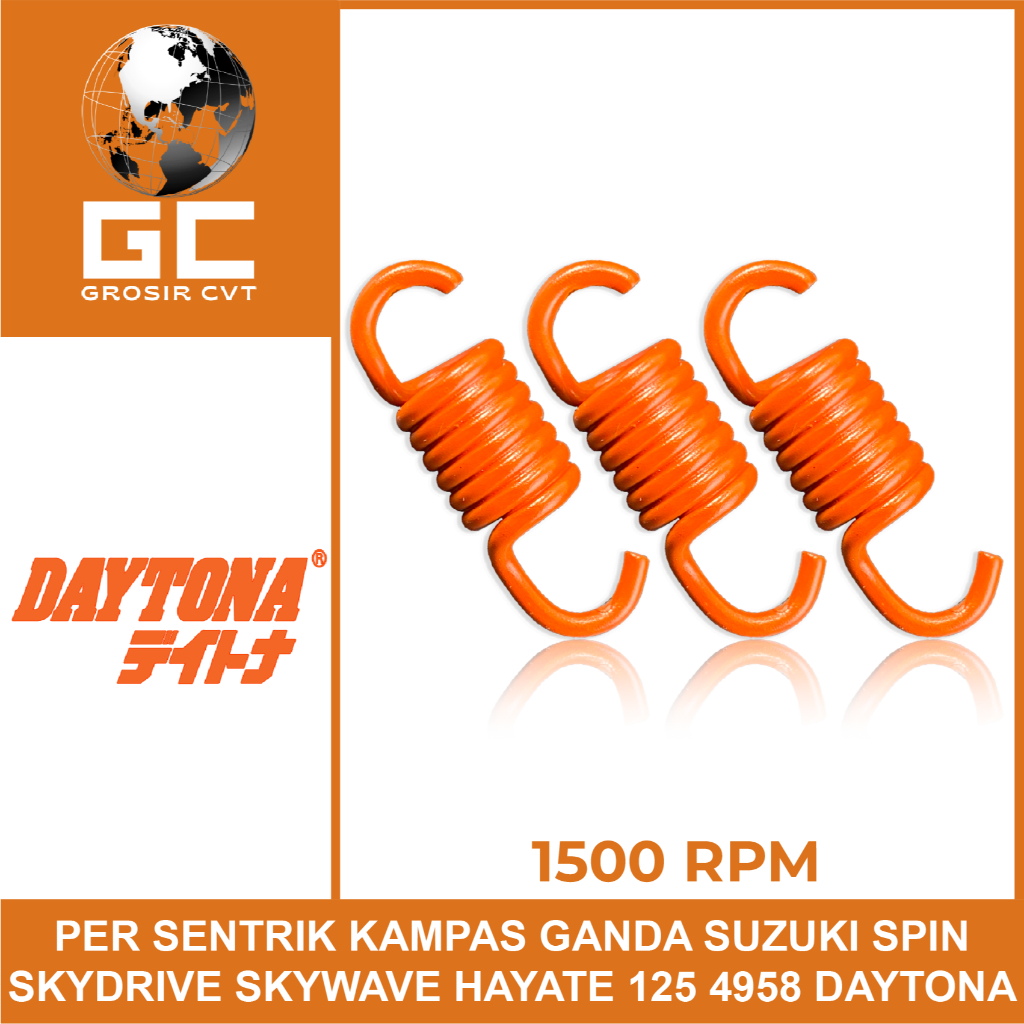 Daytona Per Sentrik Kampas Ganda Kopling Suzuki Spin Skywave Skydrive Hayate 125 1500 RPM 4957 4958