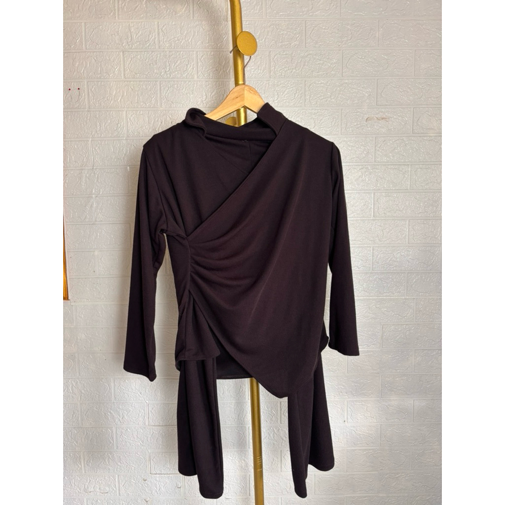 kiera set cutbray rib knit - set celana knit viral