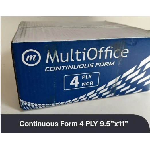 Kertas Continuous 4 PLY Full merek multi office/ Kertas Continuous 4 PLY FULL