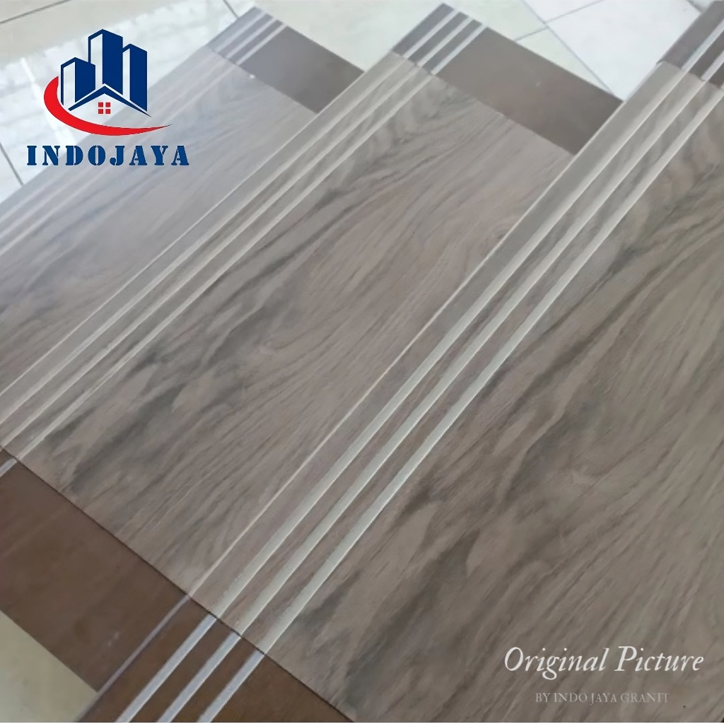 granit tangga motif kayu 30x70 30x80 30x90 kombinasi keramik tangga stepnosing anti slip custom list