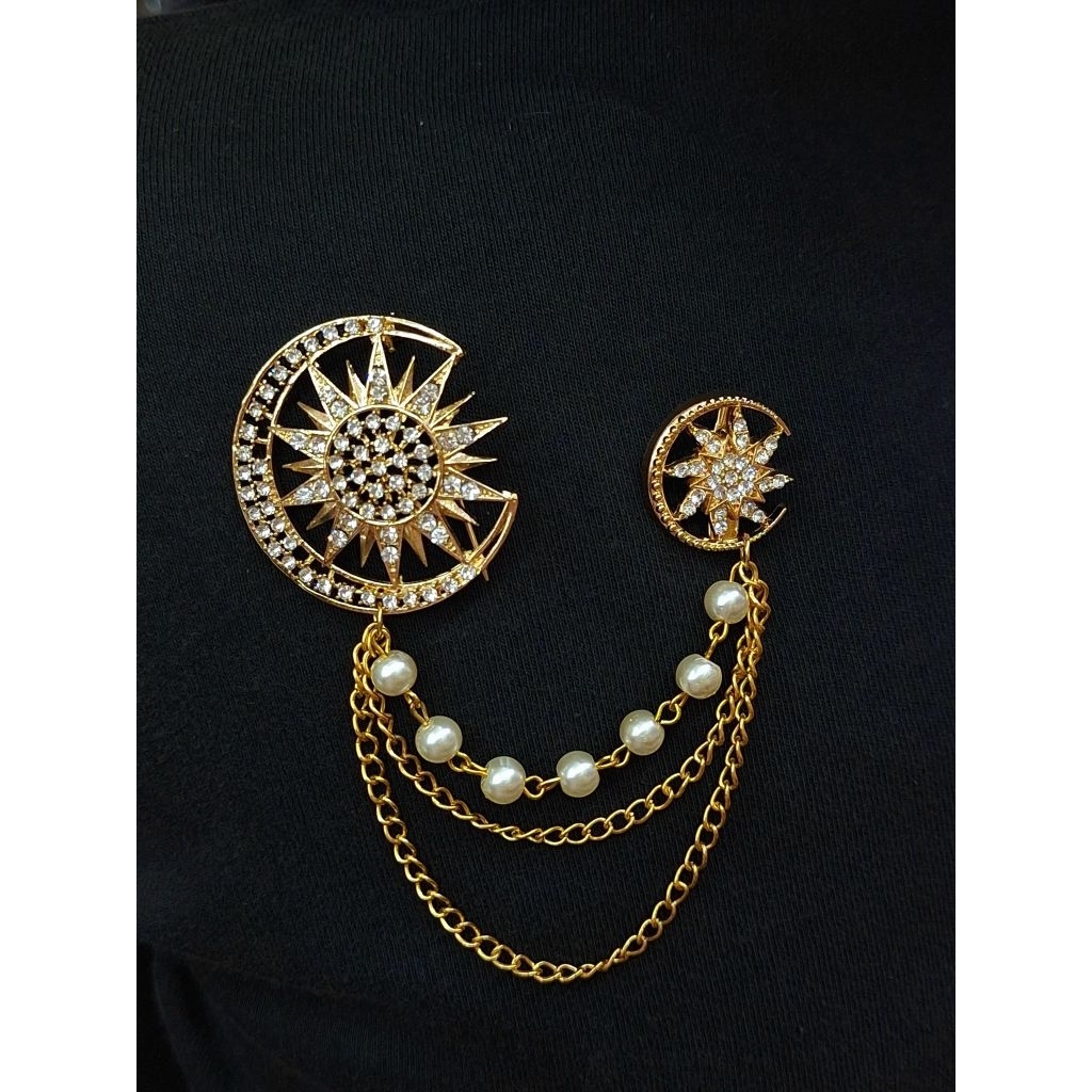 Bros baju melayu jurai/bros bulan bintang