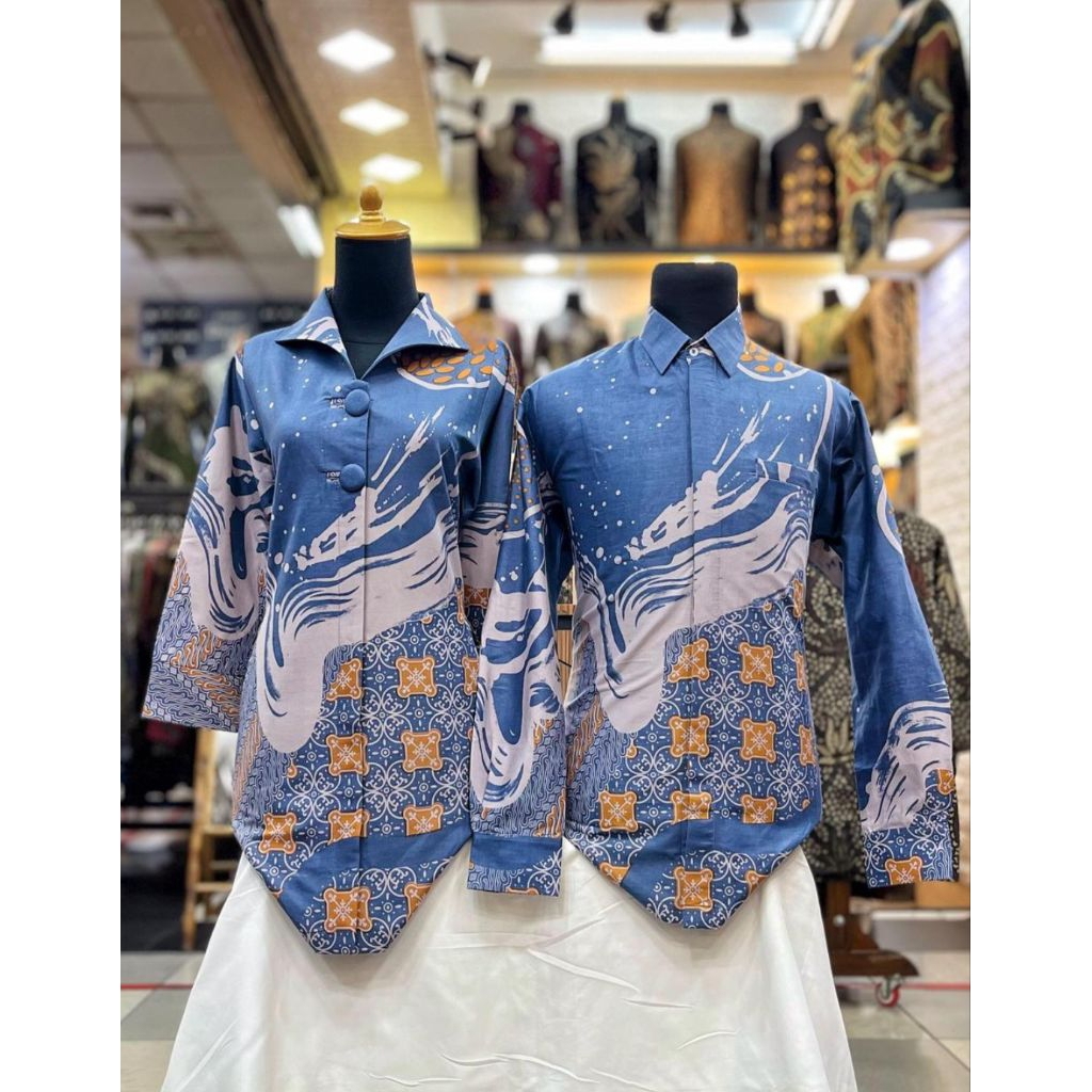Baju Batik Tunik | Batik Tunik Couple | Batik Tunik Modern | Batik Sarimbit | Batik Katun Lapis Tric