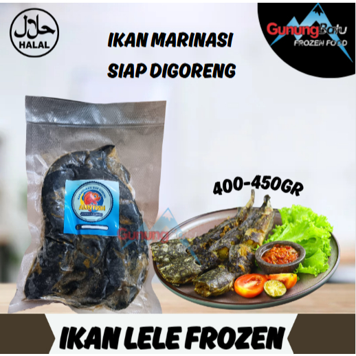 IKAN LELE MARINASI/ IKAN  LELE FROZEN SIAP DIGORENG 400-450GR/ LETSGO LELE FROZEN SIAP GORENG ISI 4