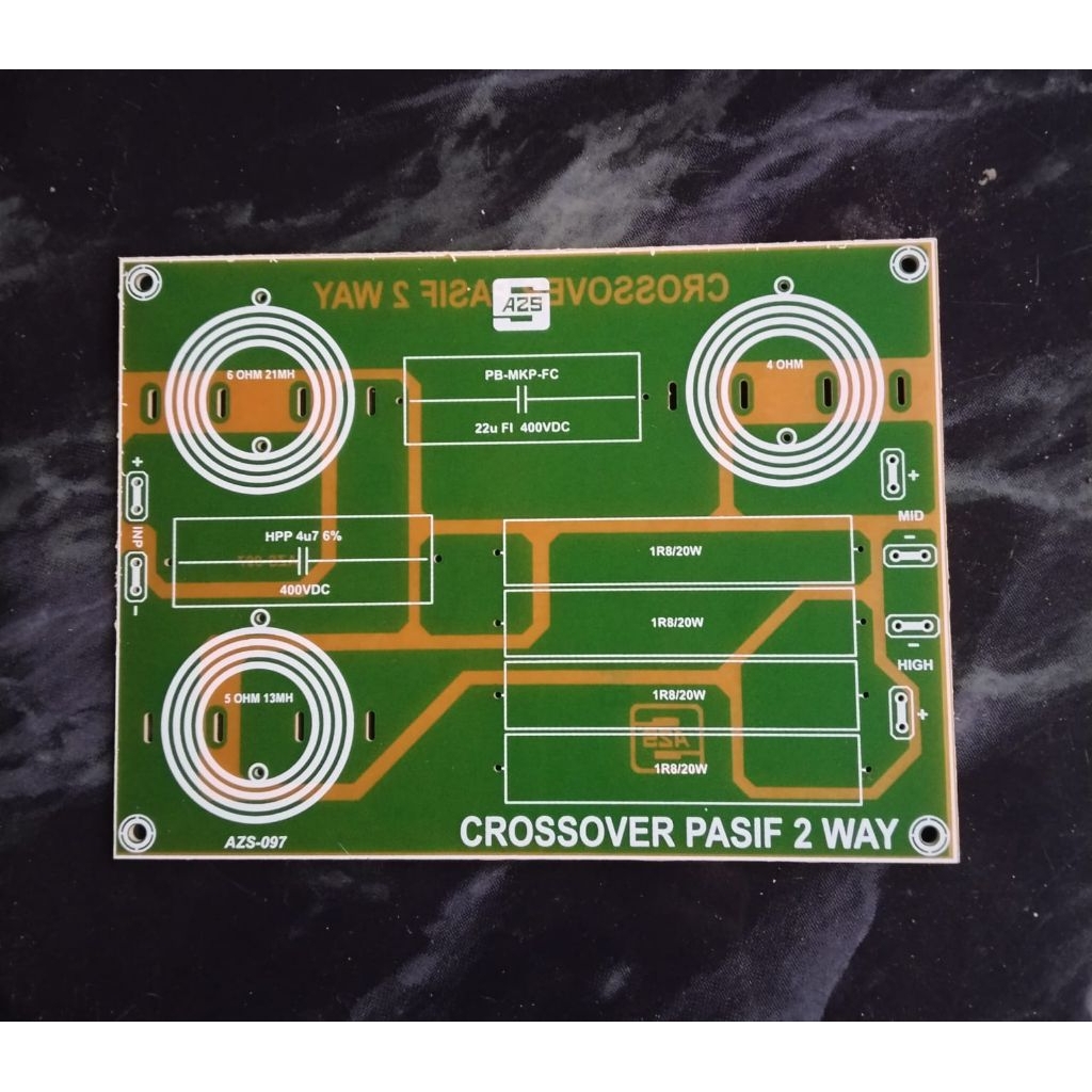PCB Crossover Pasif 2 Way