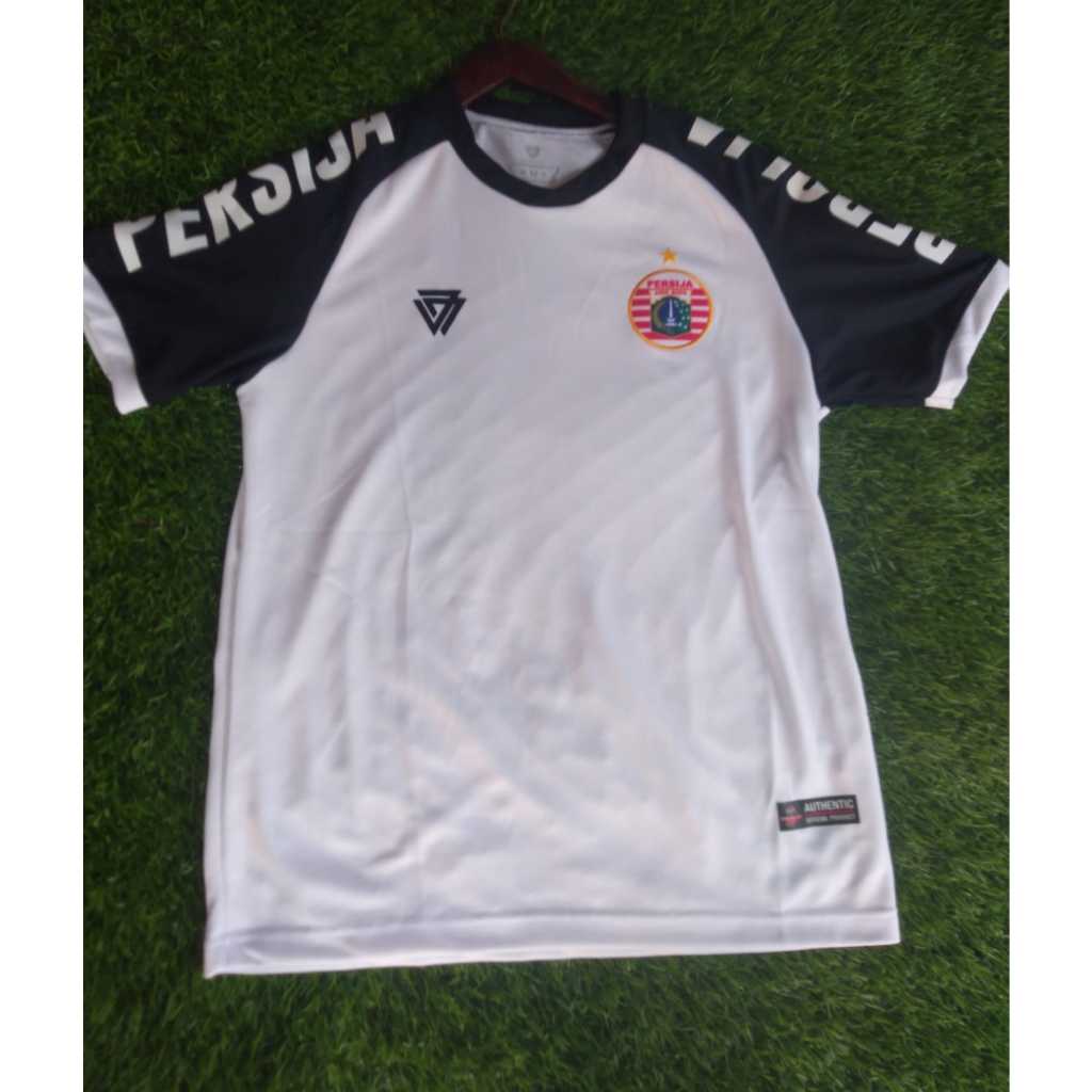 Jersey Persija Jakarta Original Training Th 2017 PUTIH HITAM Jakartans Atribut Merchandise Jakmania