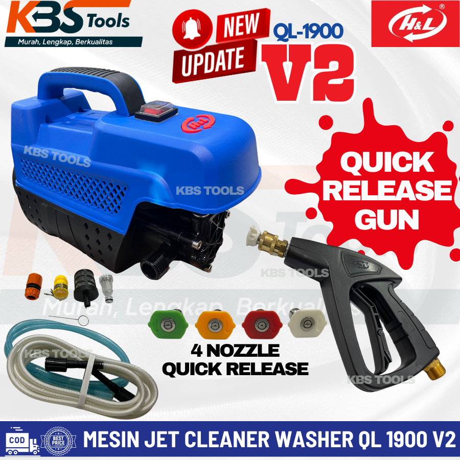 Mesin Steam Cuci Mobil Jet Cleaner High Pressure Washer H&L QL-1900 QL1900 QL 1900