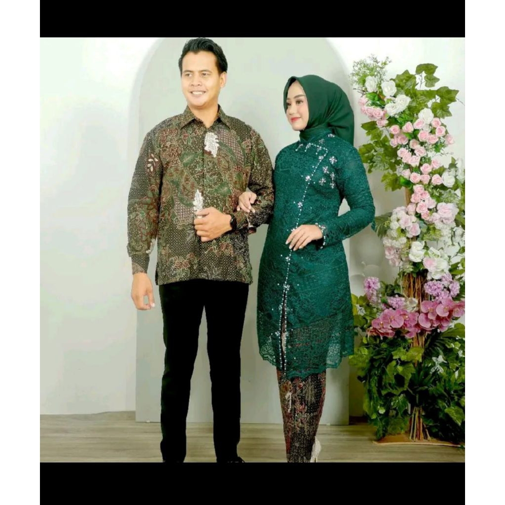 “Couple Batik & Kebaya Modern Terbaru – Set Pasangan Kondangan Elegan Premium”