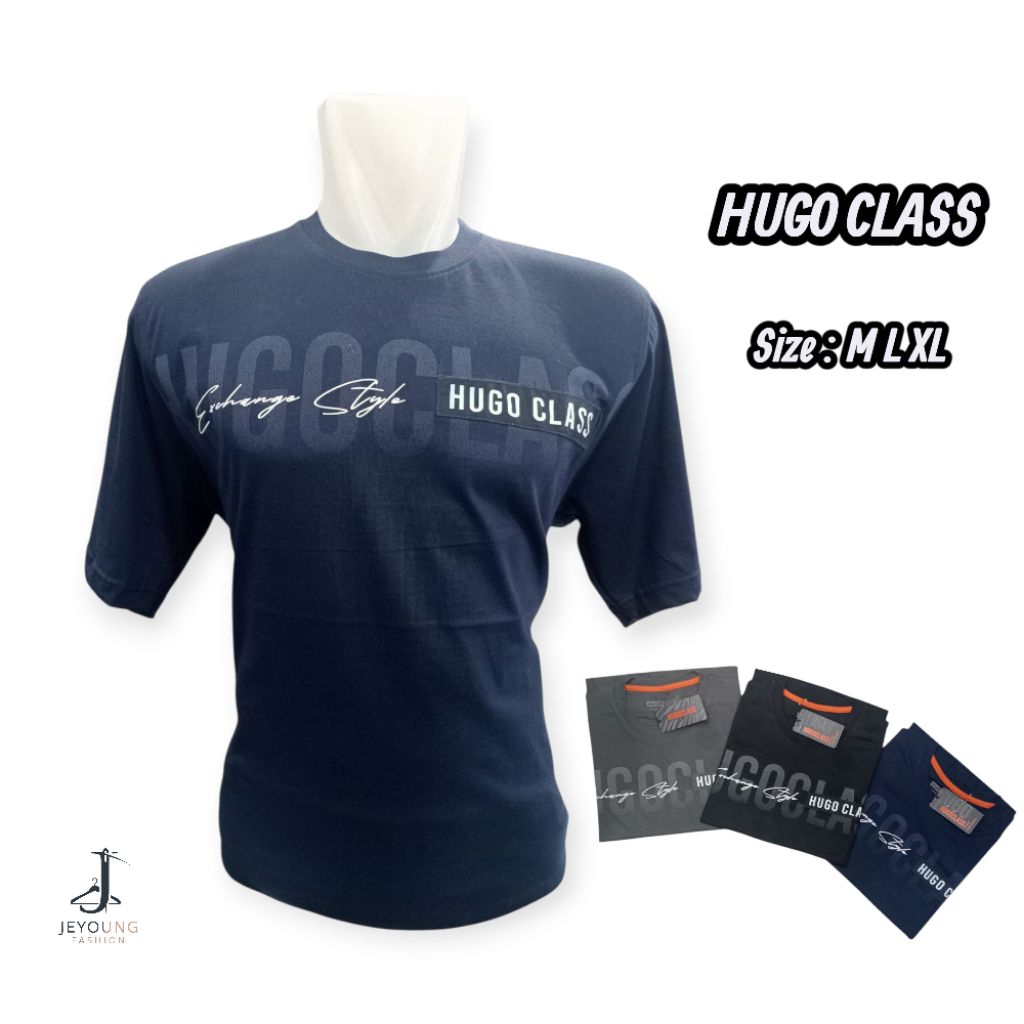 Kaos Hugo Premium quality kaos Hugo class pria kekinian Kaos Hugo katun original Kaos katun adem lem