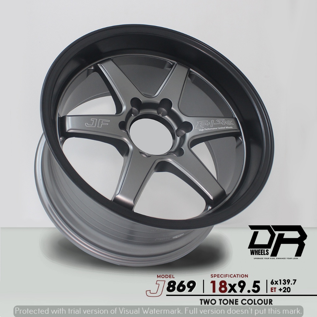 Velg mobil murah model te37 ring 18 lebar 95 et20 warna two tone colour