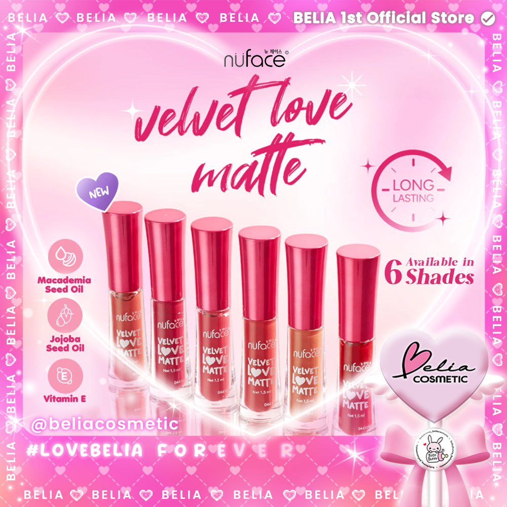 ❤ BELIA ❤ NUFACE Lip Velvet Love Matte | Velvet Lip | Lip Matte | Lipstick | Lip Cream