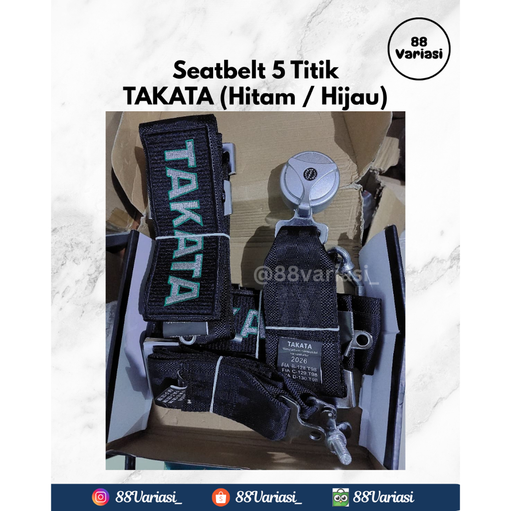 SEAT BELT MOBIL 5 TITIK MERK TAKATA