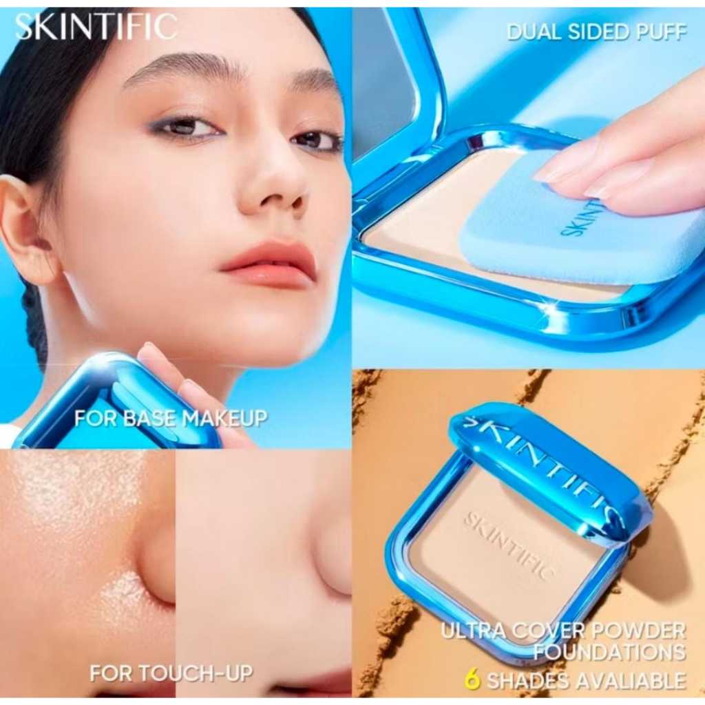 Skintific Ultra Cover Powder Foundation | Bedak Padat bd