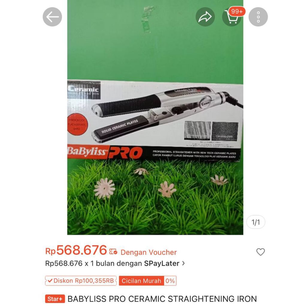 BaByliss pro ceramic straightener ionic Preloved