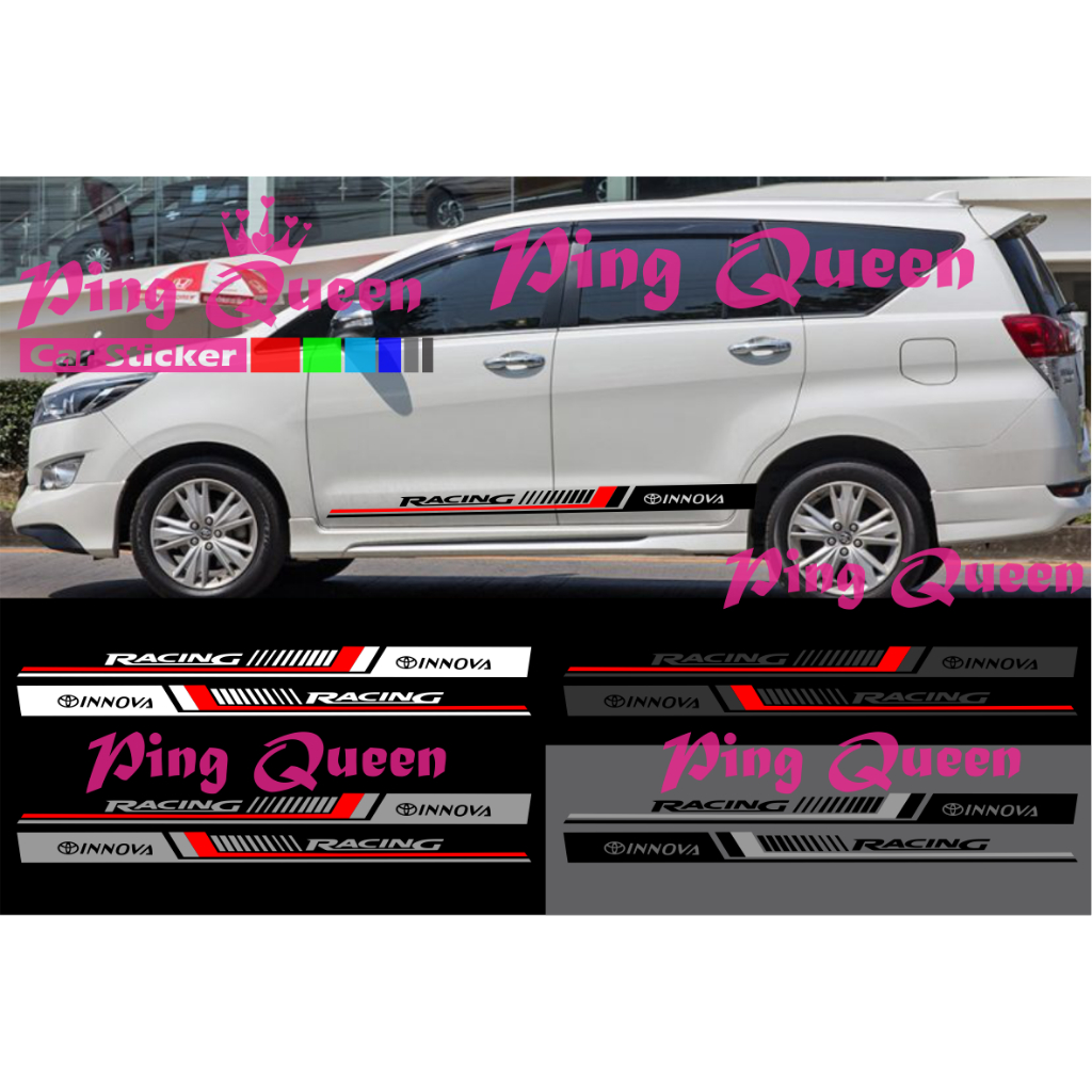 new sticker stiker mobil innova cutting sticker mobil toyota innova