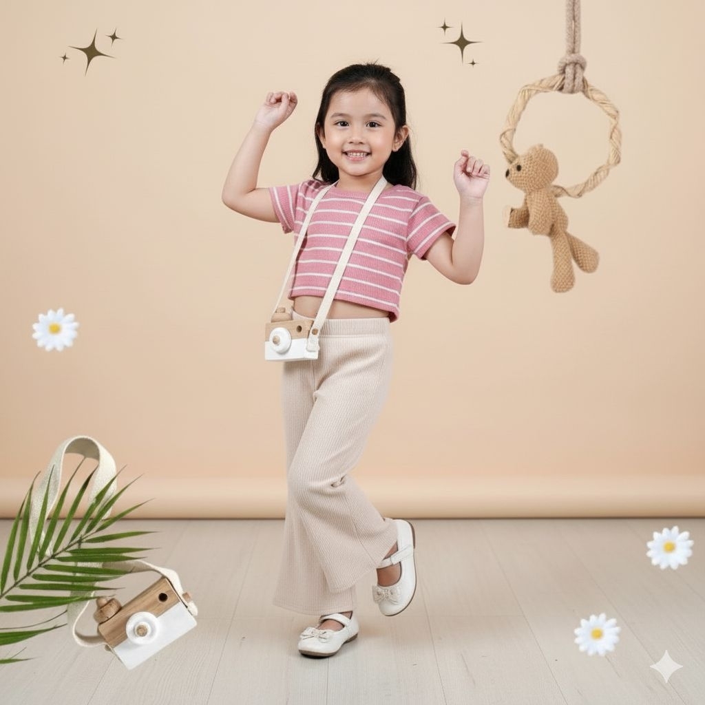Setelan Dena Cutbray 2-6thn / oneset anak perempuan / setelan anak cewek lucu