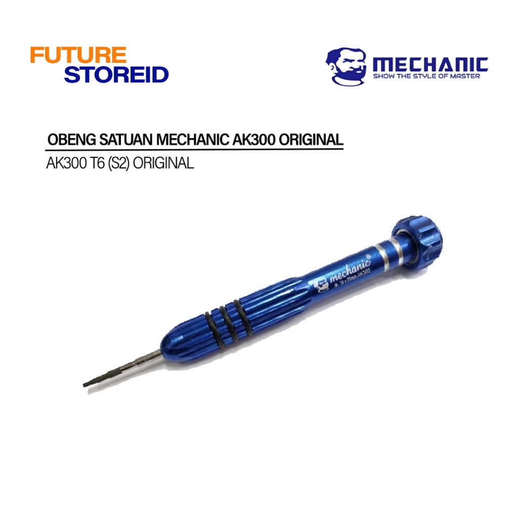 Obeng Satuan Mechanic Ak300 T6 (S2) Original -  MECHANIC OBENG SATUAN - OBENG SCREWDRIVER SERIES AK3