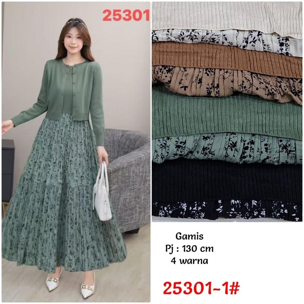 Gamis Rajut Kancing Plisket by Zara Woman