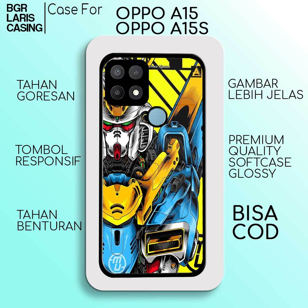 Case OPPO A15 - OPPO A15S - Softcase Premium Matte Hard Case - Case Hologram Glossy Motif GUNDAM