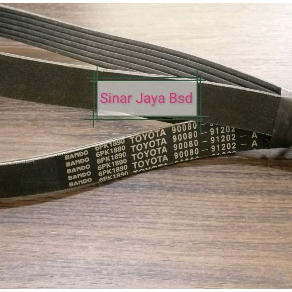 Fan Belt Altis 6PK1890 ASLI Orisinil TERMURAH