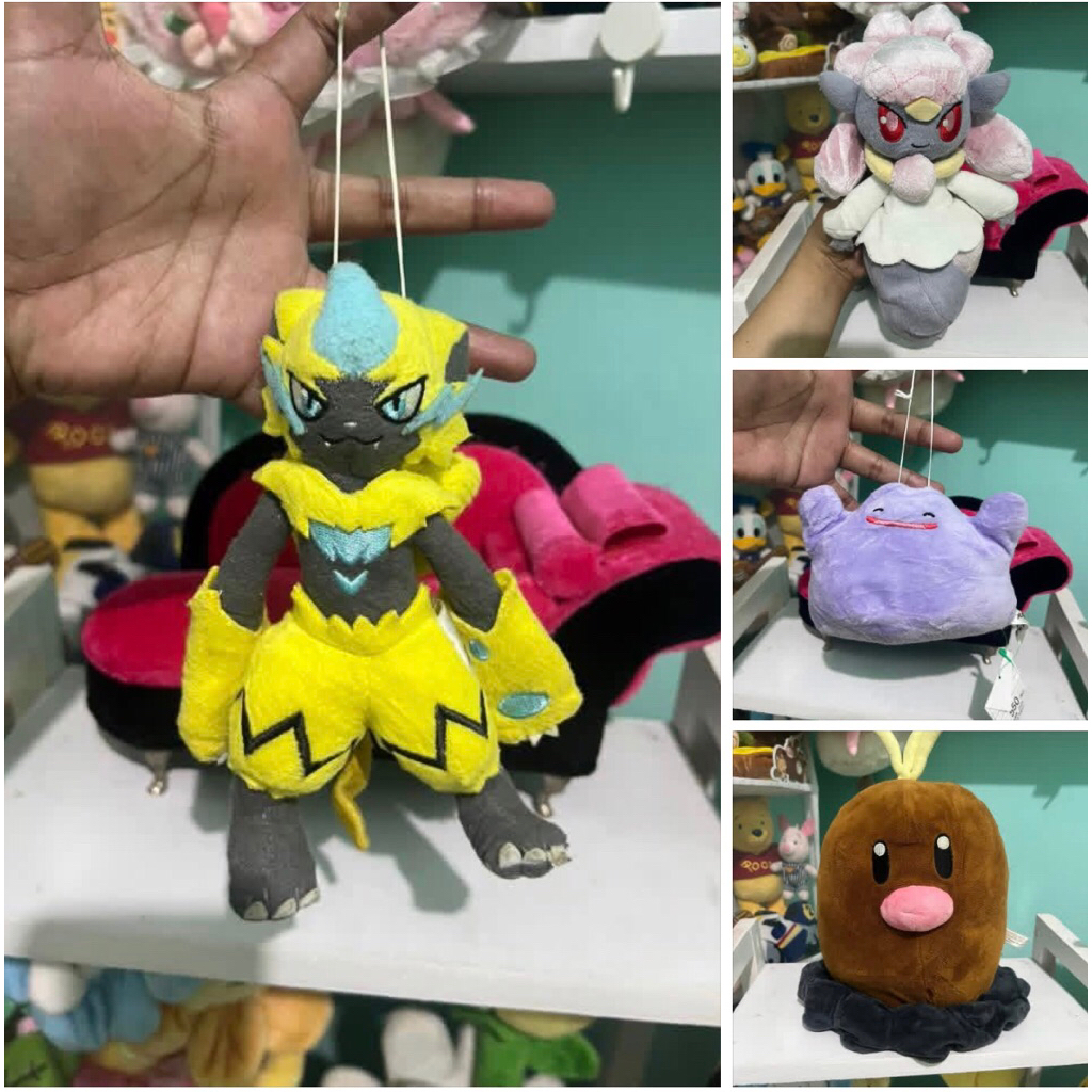 Boneka pokemon Zeraora Diancie ditto diglett banpresto boneka poke unik