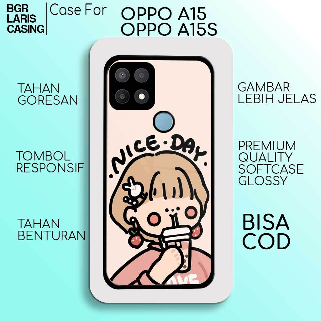 Case OPPO A15 - OPPO A15S - Softcase Premium Matte Hard Case - Case Hologram Glossy Motif ROROJUMP