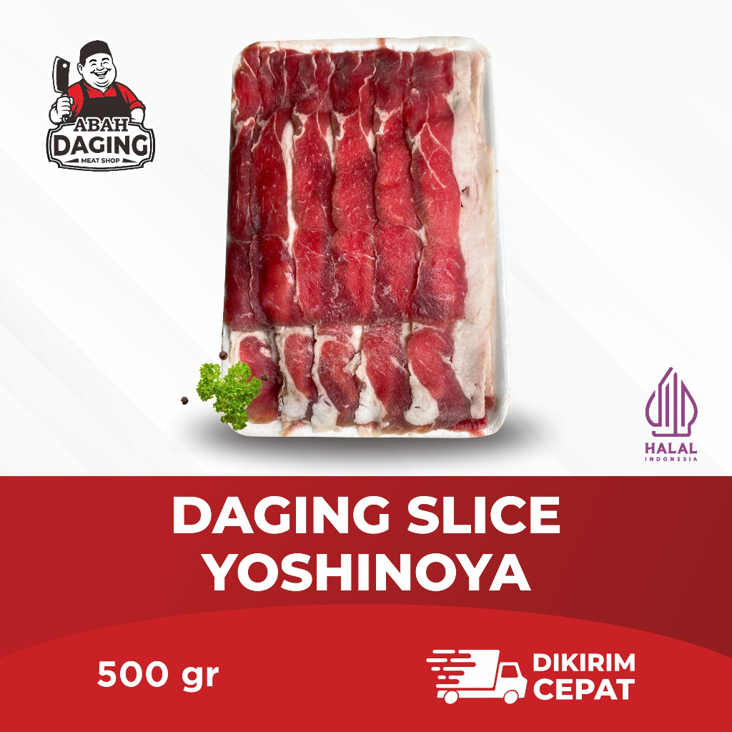 

Daging Slice Yoshinoya with fat– Yoshinoya Beef Slice | Halal Siap Masak | Abah Daging