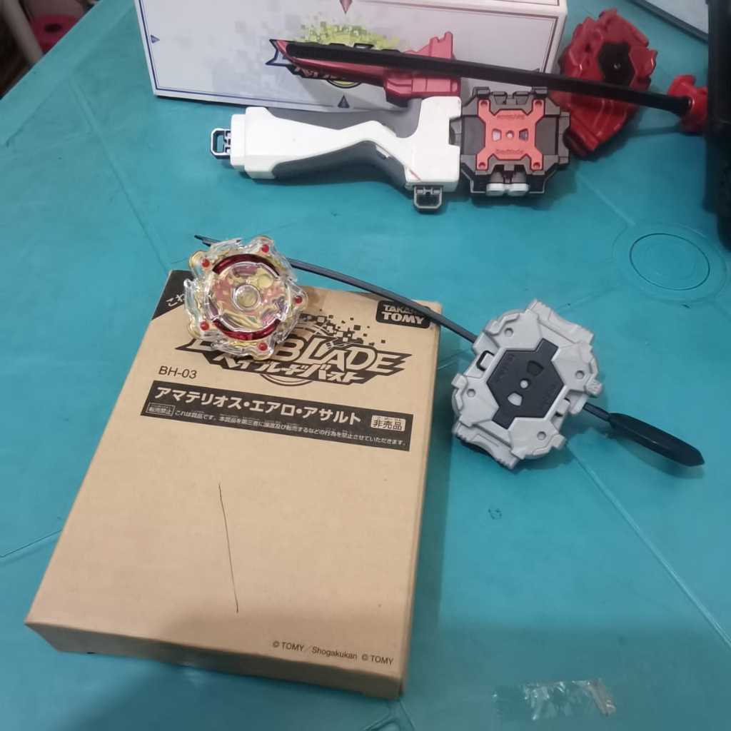 Gasing Jepang Mainan Anak Beyblade Burst Amaterios Aero Assault Takara Tomy Asli Lengkap Launcher da