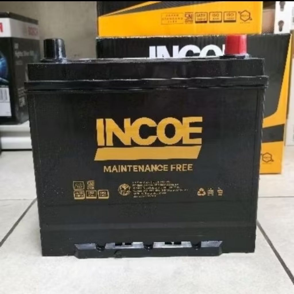 Aki Mobil Incoe 55D23L MF 60Ah Accu Kering Siap Pakai