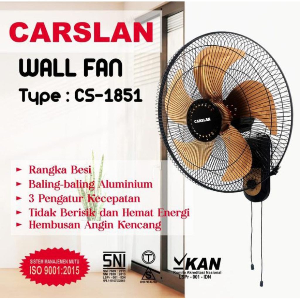 Kipas Angin Dinding Tornado 18" | Wall Fan Tornado Baling Besi | Kipas Angin Tempel Tembok
