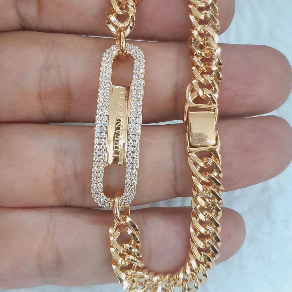 gelang sisik naga plat mata ad emas 70 % 700 70% 16 k