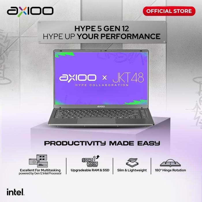 Axioo Mybook Hype 5 G12 I5 1235-8GB/256-16GB/512   (W11/DOS) BLACK