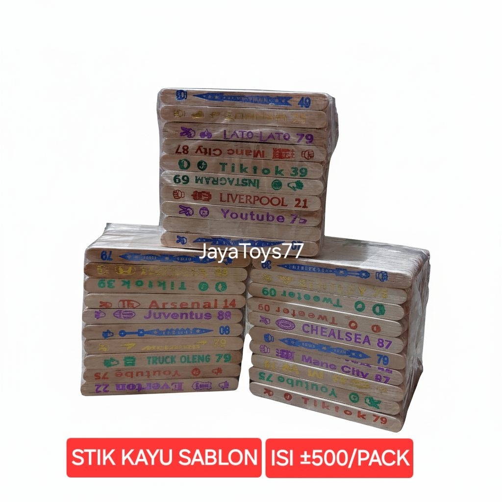 Stik kayu sablon isi ±500/pack