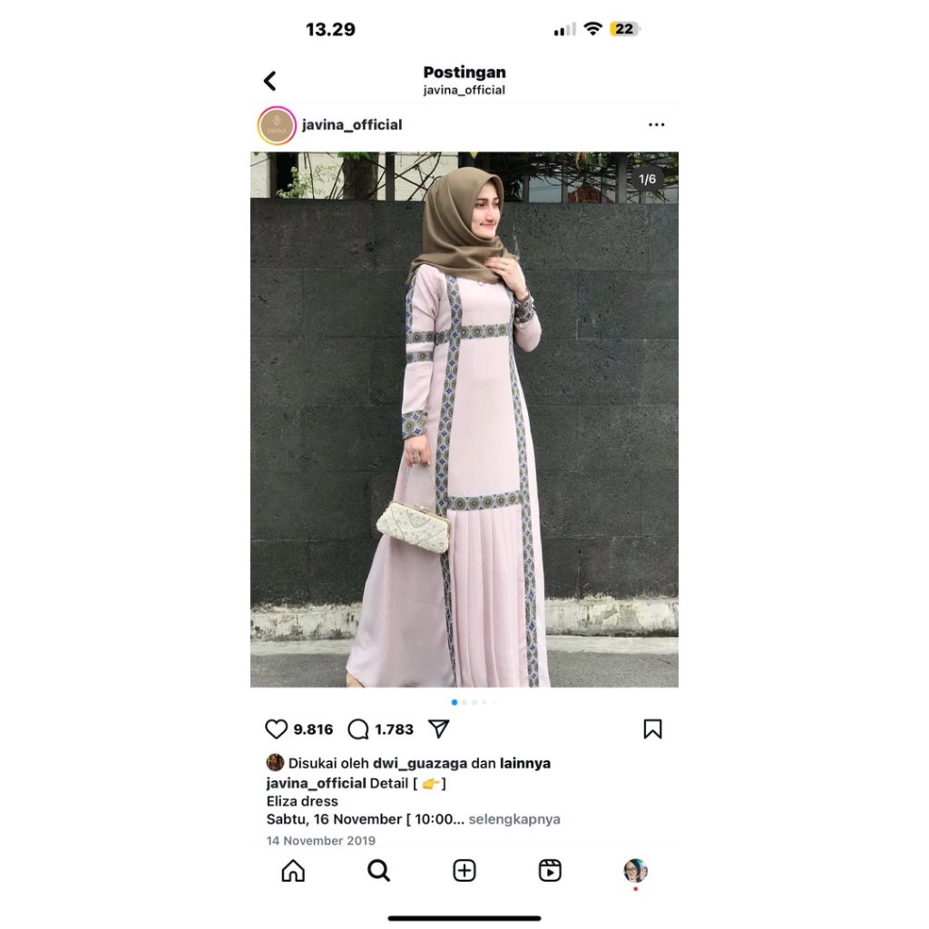 Preloved Javina Eliza Dress Original by Javina #javina #javinaofficial #javinadress