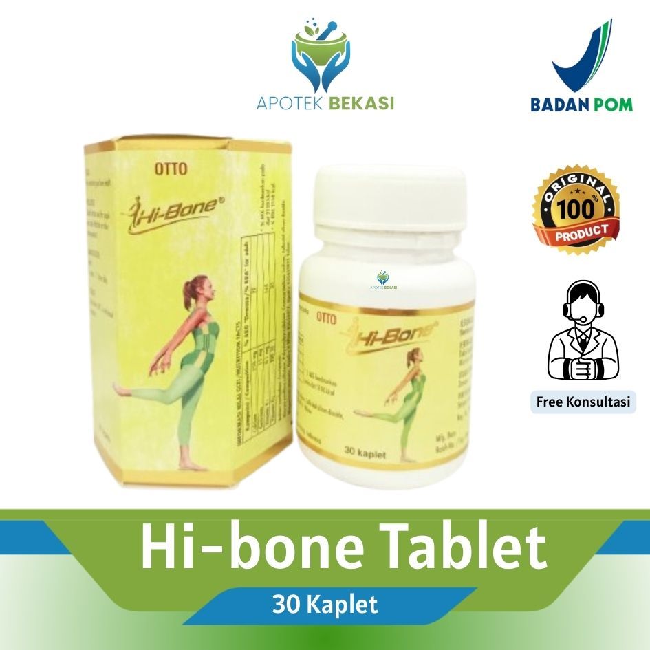 Hi-Bone Suplemen Kesehatan Tulang - 30 Kaplet