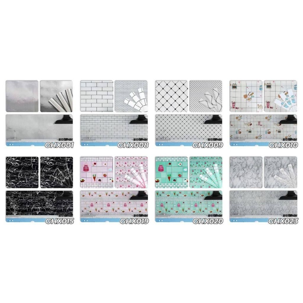 WALLPAPER DAPUR STIKER ANTI MINYAK STIKER DAPUR 60 X 5 METER